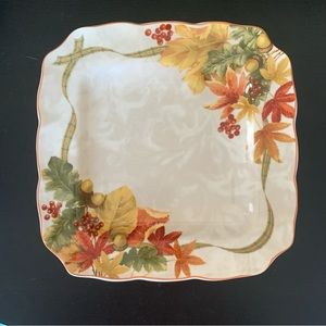 222 Fifth Autumn Celebration 11” Square Dinner Plate